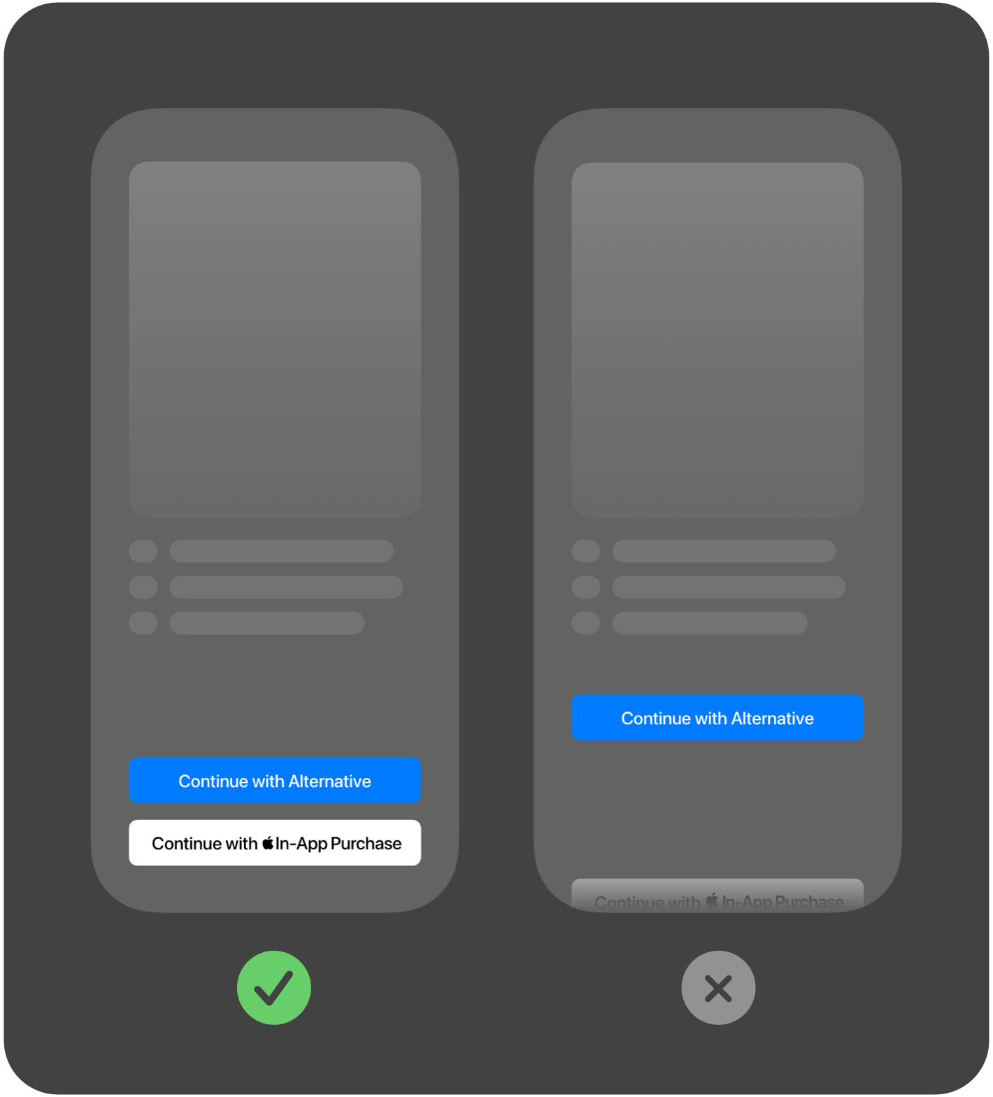 Step 2 of payment flow showing user selecting an alternative payment option