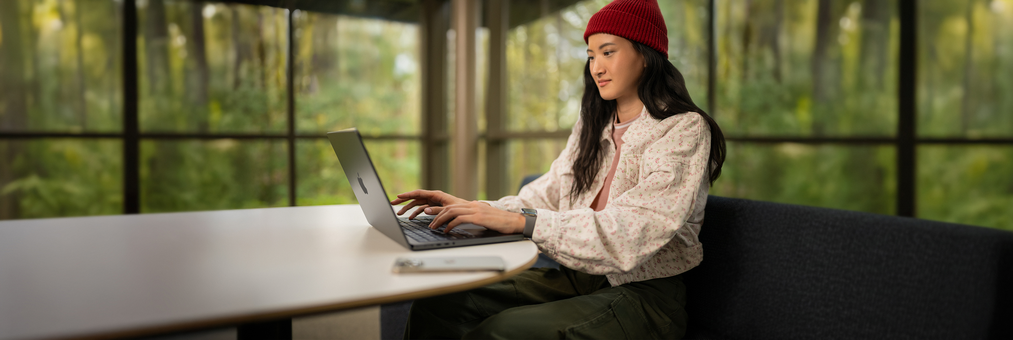 Student studying